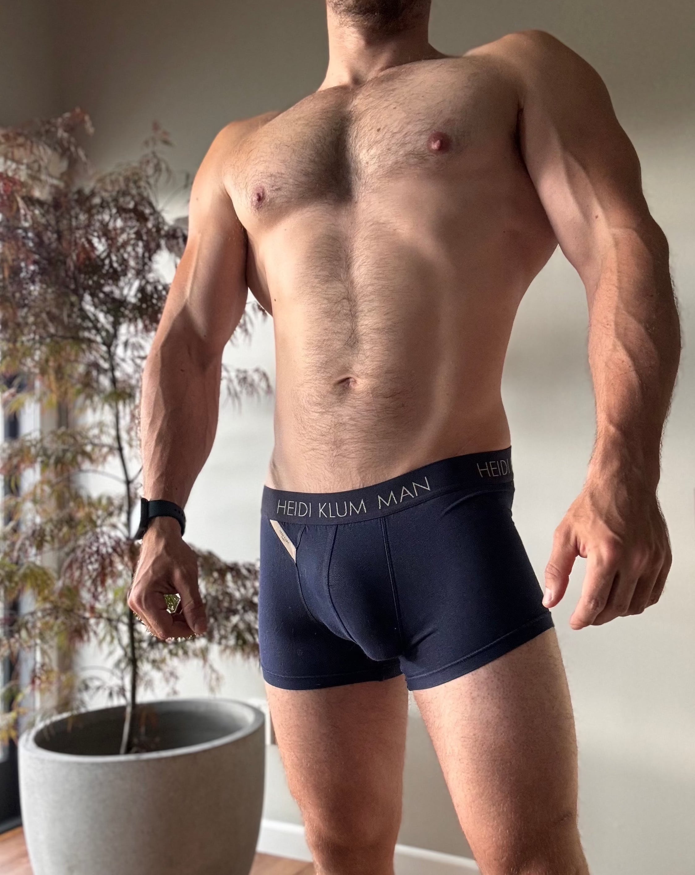 Heidi Klum Man Boxer Briefs in Navy (Medium)