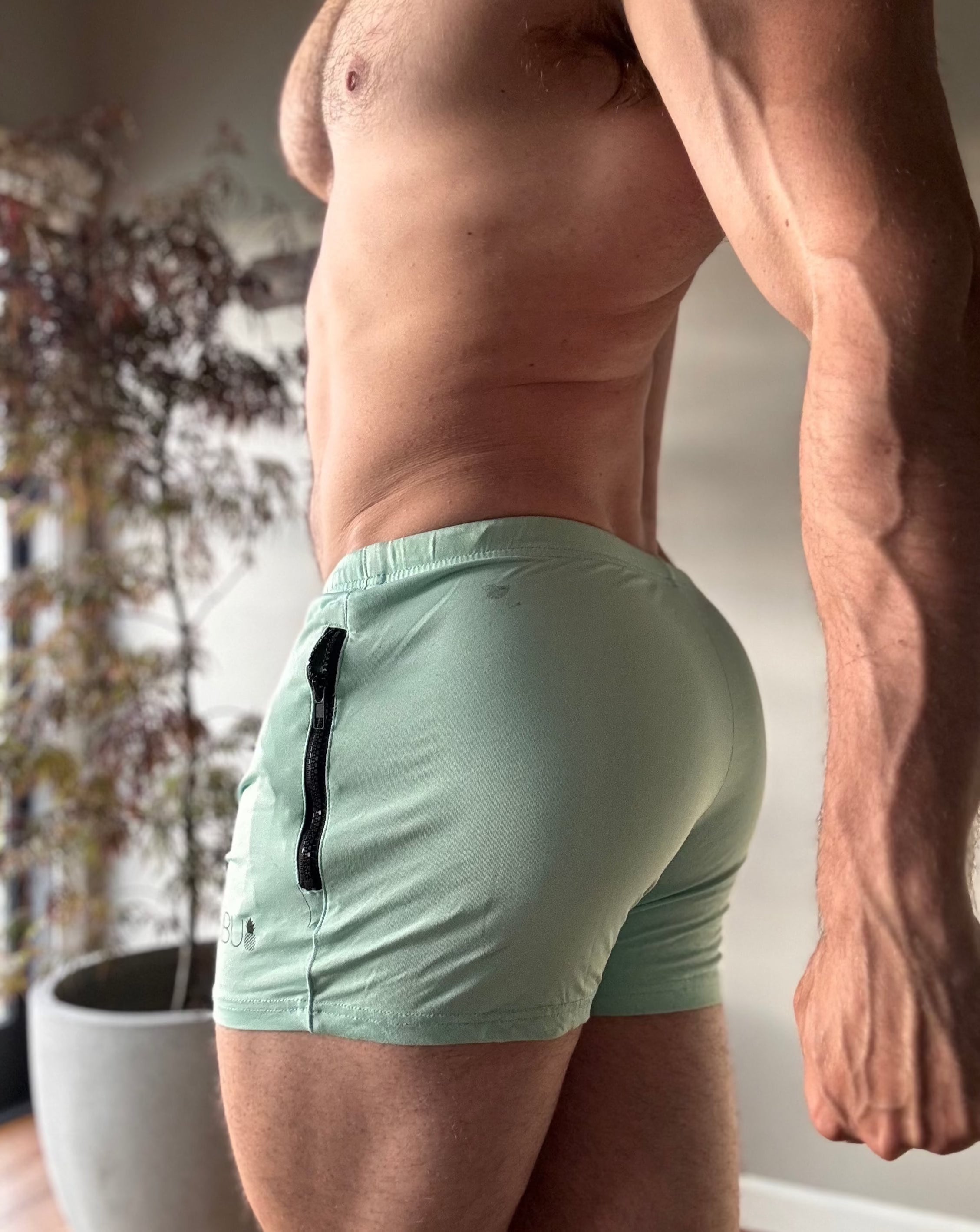 JJ Malibu Loungewear-Shorts in Grün (Medium)