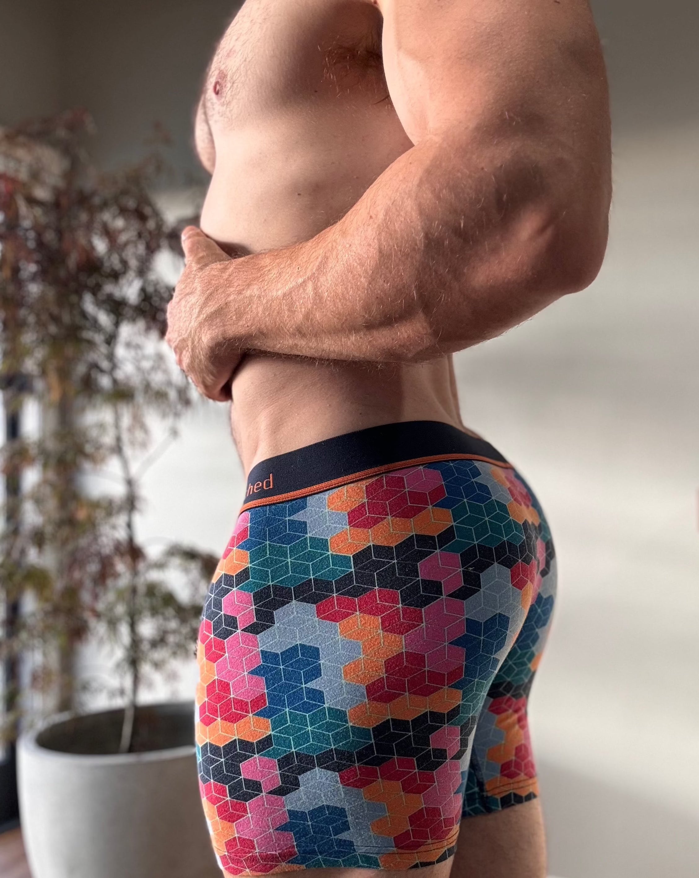 Unsimply Stitched Multicolor Pattern Boxer Briefs