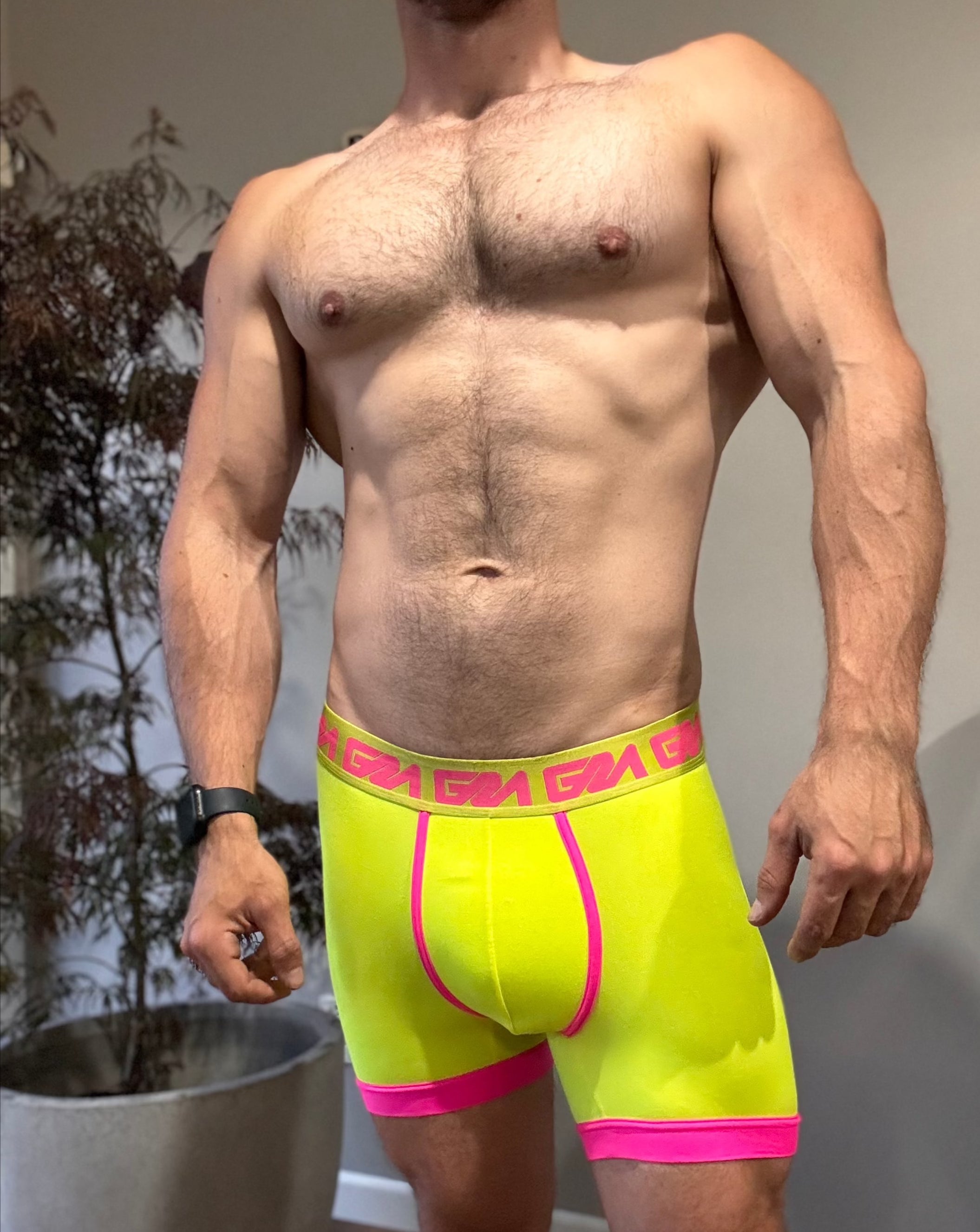 Garçon Model Yellow/Pink Boxer Briefs